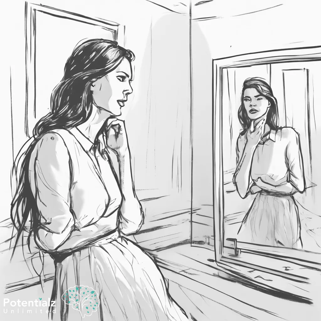 Successful woman experiencing imposter syndrome