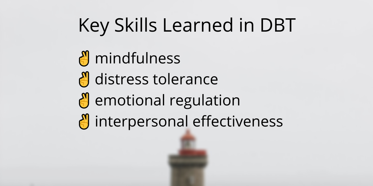 Key skills learned in DBT
